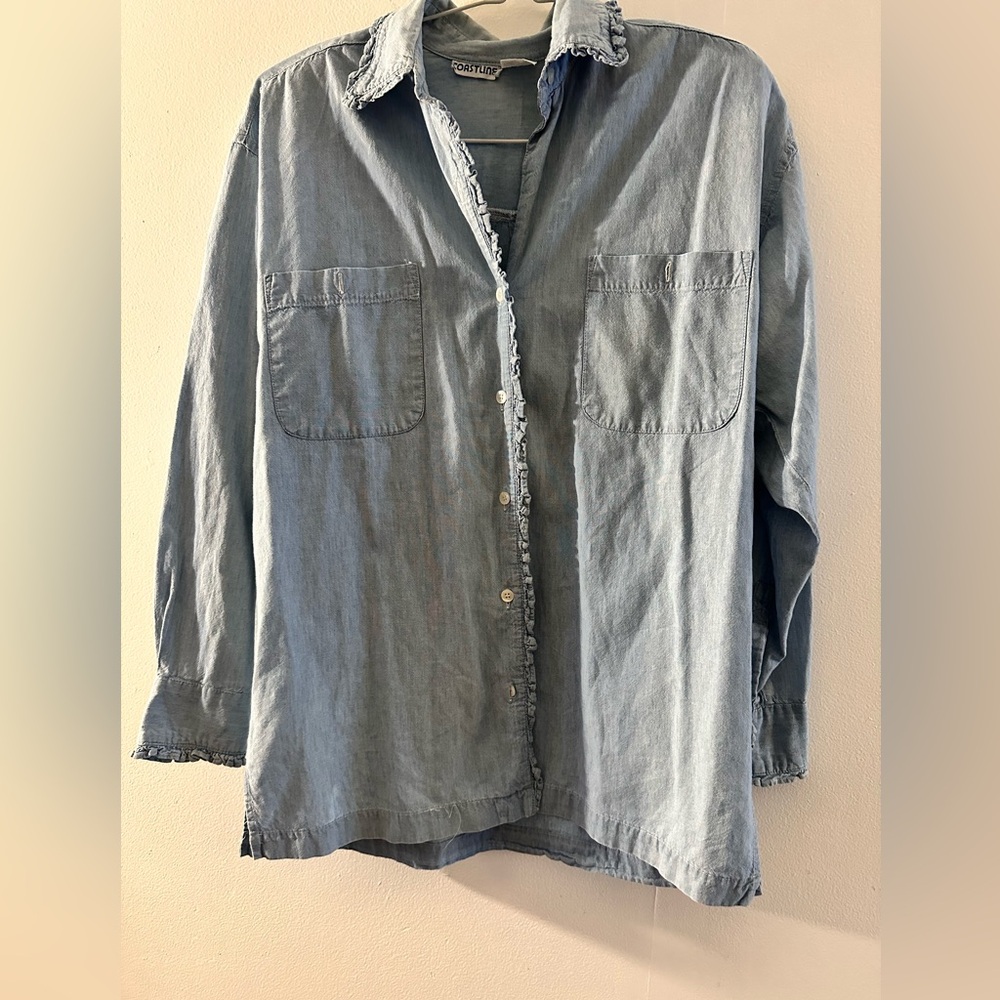Coastline 100 cotton light blue denim